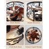 Curve Curio 18 Inch Farmhouse Caged Ceiling Fan with Light,