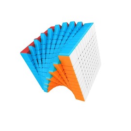 XMDCuber MoYu Meilong 10 x 10 Stickerless Speed Cube, 84 mm Magic Cube Puzzle, High Challenge 10 x 10 x 10 cm Game Toy