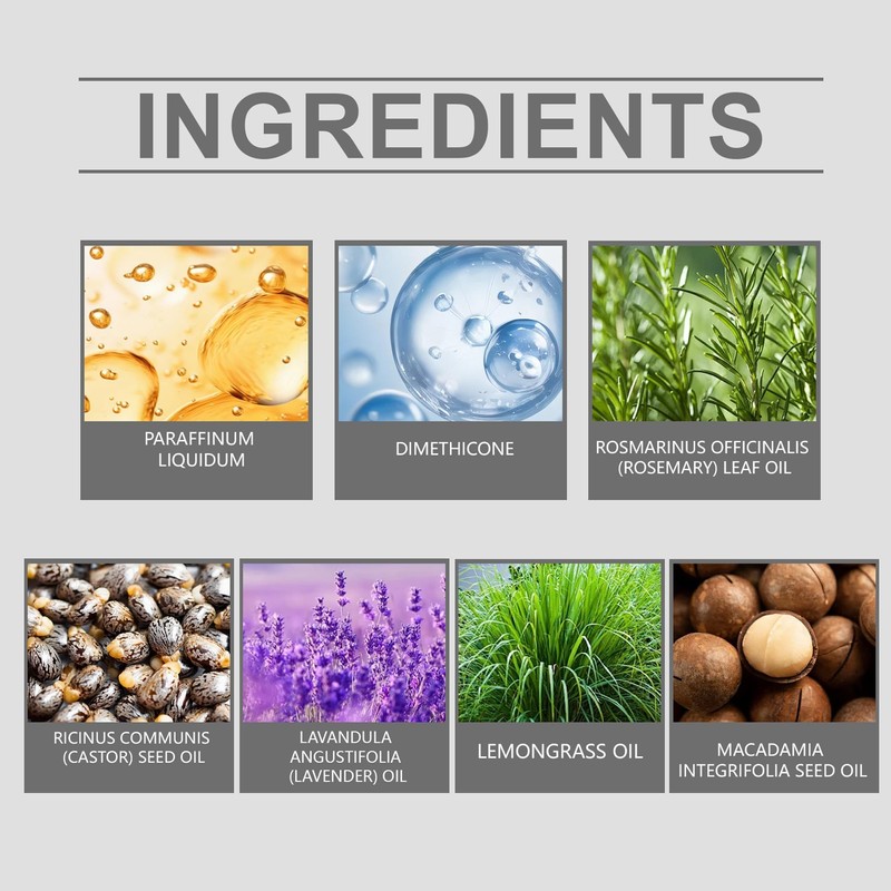 Rosemary Oil for Hair Growth - Soothes Dry Scalp- Prevent