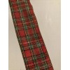 Morex Christmas TARTAN PLAID Metallic GOLD Thread WIRE EDGED RIBBON