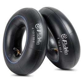 PaoWin 4.10/3.50-5 Replacement Inner Tube with TR87 Bent Valve Stem Compatible with Wheelbarrows, Mowers, Hand Trucks and More 4.10-5 3.50-5 Tire and Tubes