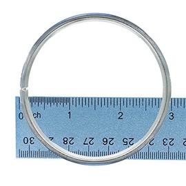 Craft County – 10 Piece Set of Silver Dreamcatcher Metal Hoop Rings (3 Inch)