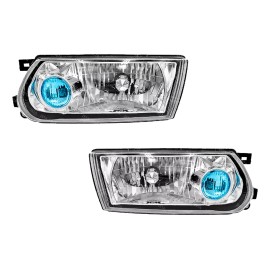 Kit Frente Tsuru 3 Faros Cuartos Biseles Parrilla Emblema