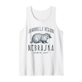 SANDHILLS REGION BADGER NEBRASKA WILDLIFE Tank Top
