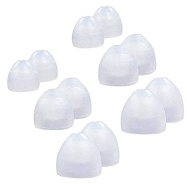 JNSA Replacement Super-Slim Oval Ear Tips Ear Buds Eartip Earbud Replacement for Klipsch Headphones,6 Pairs Set,S/M/L,Clear (Replacement for KLIPSCH 6Pairs)