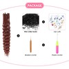 Curly Ends Thin 0.6 cm Dreadlock Extensions 20 Inch Synthetic