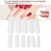 Uñas postizas naturales, 500 piezas de puntas de uñas profesionales