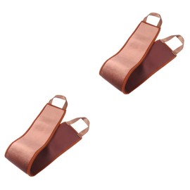 Baluue 2pcs Back Applicator Band for Tanning Oil Shower Towel Rub Strip Soft Massage Strap for Even Sunless for Sunscreen Body Lotion Application
