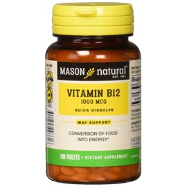 Mason Natural Vitamin B-12 1000mcg Sublingual Tablets - 100 Ea