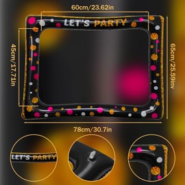 Party Photo Booth Frame, Blow up Photo Booth Frame, Inflatable Photo Booth Selfie Frame Party Supplies for Birthday Wedding