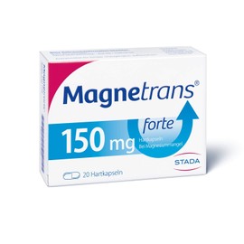 Magnetrans Forte 150 mg Magnesium Capsules for Individual Dosage with Proven Magnesium Deficiency - 1 x 20 Hard Capsules