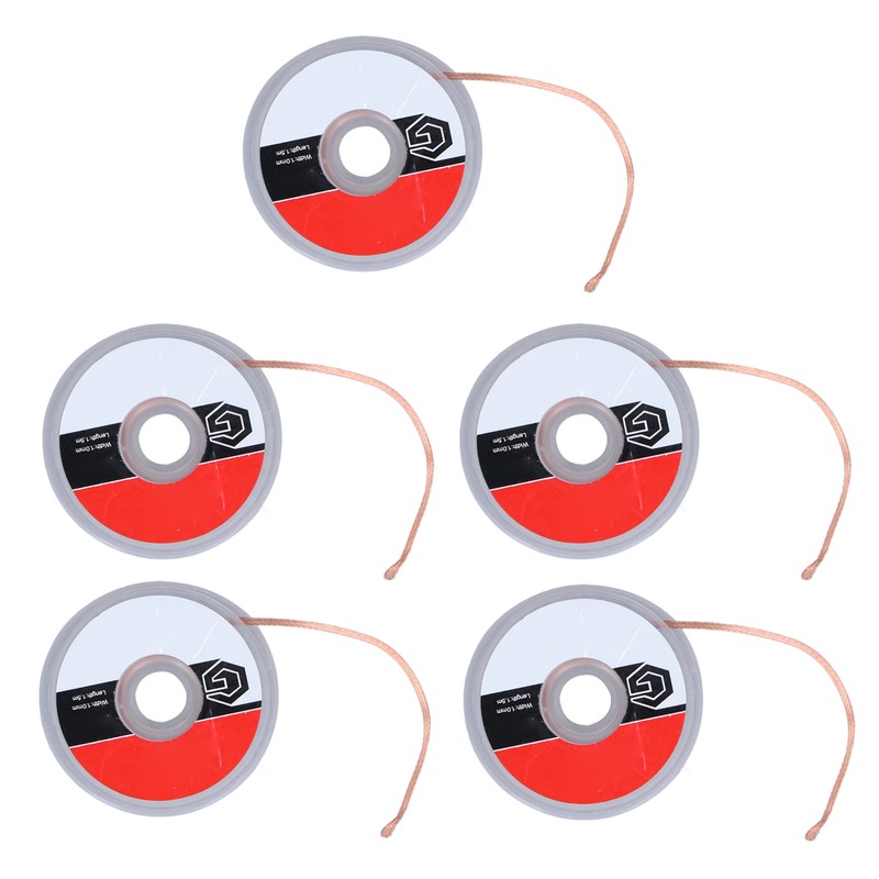 5Pcs TGK‑1015 Solder Wick Oxidation Resistant Professional Desoldering Wick for