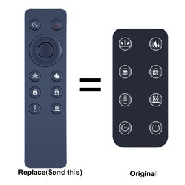 Replacement Remote Control Compatible with Paramount Fitness Electric Fireplace lnsert Heater EF-WM362 MO EF-WM363 MO EF-WM364 MO EF-WM384 MO BLT-999W-13-42 BLT-999W-13-50 BLT-999W-13-60 BLT-999W-17