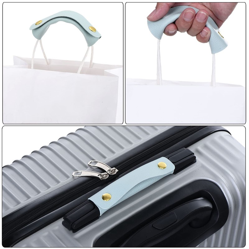 PATIKIL Luggage Handle Packaging 2 Pack PU Handbag Handles Cover
