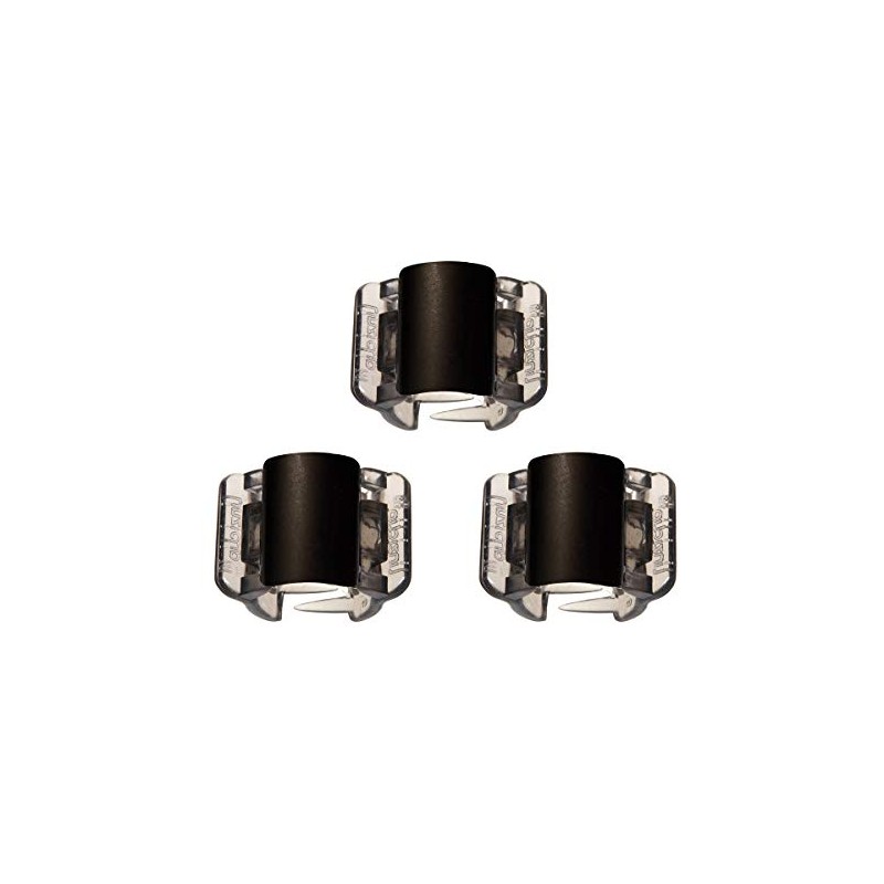 Linziclip Mini pinza de mandíbula para el cabello, negro y