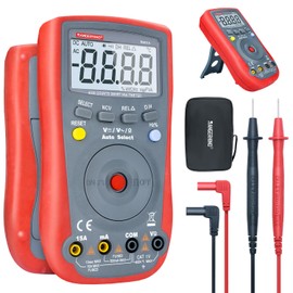 Digital Multimeter 4000 Counts, Auto-Ranging Ohmmeter Voltage Tester, DC/AC Voltmeter, Measures Voltage Current Resistance Diodes Continuity Capacitance with NCV Duty-Cycle Capacitance