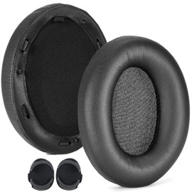 Replacement Ear Pads Cushions Compatible with Sony WH-1000XM3, Earpads for WH 1000XM3 Headphones, Soft High Protein Leather, Superior Noise Isolation Memory Foam(Black)