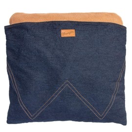 Wrangler Denim Envelope Snuggle Dog Bed Light Wash Denim 25 X 25