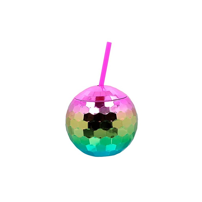 Boland - Disco Ball Cup with Straw, 550 ml, Drinking