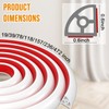 Flexible Quarter Round Molding Trim - 236in Waterproof Bendable Silicone
