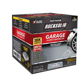 Rust-Oleum Rust-Oleum 60003 Rocksolid Polycuramine Garage Floor Coating, 1 Car Kit, Gray