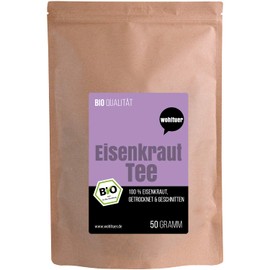 Wohltuer Organic Verbena Tea from Certified Wild Collection - Verbena Officinalis - Finely Aromatic, Natural, Handpicked