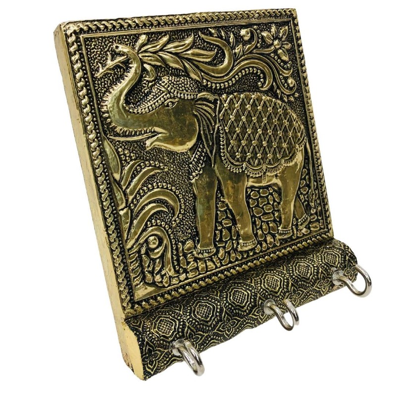 AARNAV Elephant Design Hanger Wall Key Holder Stand Home Decor