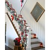 DearHouse Pine Garland Christmas Decoration, 6Ft Winter Artificial Greenery Garland