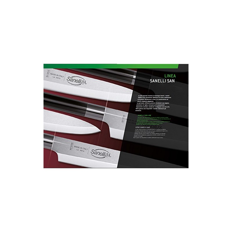 Sanelli 380316 San Line Santoku, Length-16 cm, Multi-Colour