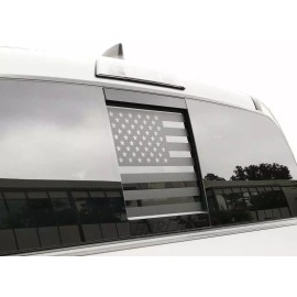 ANYStickerYouWant USA American Flag Rear Sliding Window Vinyl Decal Fits Dodge RAM 2010-2021