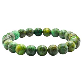 Amazing Gemstone African Turquoise Bracelet for Women Men's Gifts - Protection Healing Crystal Bracelet - 8mm Gemstone Beaded Stretchable Bracelet Pulseras Para Hombres Mujer Stocking Stuffers