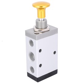 Manual Valve Two Position Five Way Hand Valve G1 / 8  Inch Exhaust G1 / 4 Inch Inlet &amp; Outlet 4R210-08