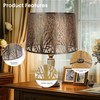 Large Metal Lampshade Forest Pattern Etching Lamp Shade 12'' Top