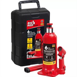 Big Red 6 Ton Big Red Hydraulic Bottle Jack Carrying Case (12,000 lb) Capacity,T9061