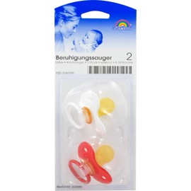 Teat Cherry Latex Size 2 6-18 Months White/Red Pack of 2