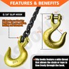 YATOINTO Grade 80 Log Chain 5/16'' X 14 Feet with