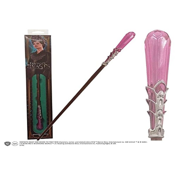 The Noble Collection - Seraphina Picquery Wand In A Standard Windowed Box - 14in (35.5cm) Wizarding World Wand - Fantastic Beasts Film Set Movie Props Wands