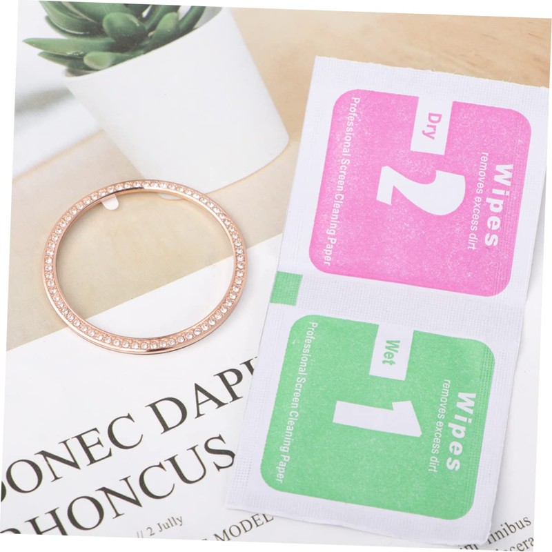 Levemolo 2pcs 46mm Bezel Ring Cover Alloy Scratch Protector Smart