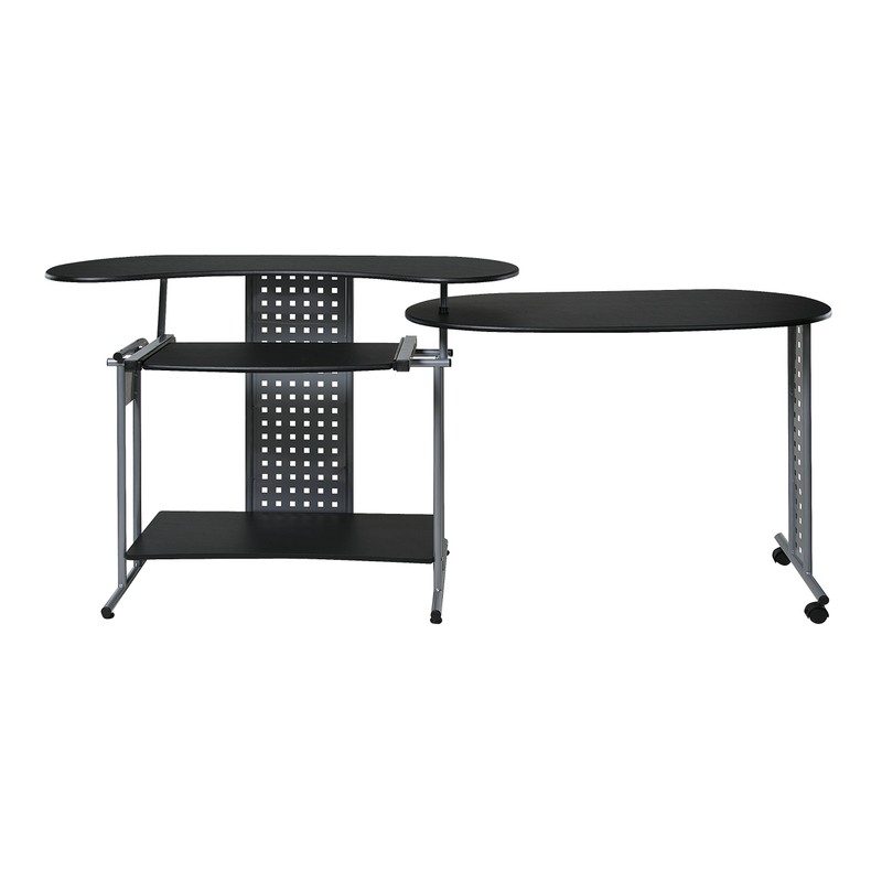 OneSpace Regallo Expandable L-Shaped Desk, Office Computer Desk with 2