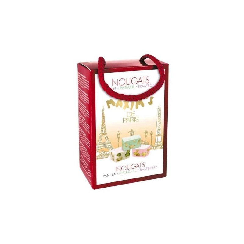 Maxim's de Paris Vanilla Pistachio And Raspberry Nougats Candies from