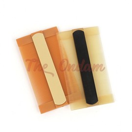The Ondam Fine-Toothed Plastic Dandruff Comb Pet Fine-Toothed Comb Transparent 4ea