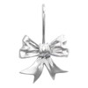 CHICTIE Bow Knot Decorative Shower Curtain Hooks, Silver Shower Rings