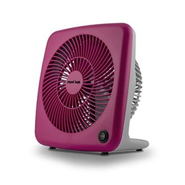 FanFair 7-inch Air Fan Dual Speed Personal Fan, Quiet Cooling, Safe for Bedroom, Home or Office Use, Pink