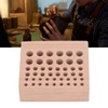 Leather Tool Holder 46 Holes Beech Wood Professional Leather Tool
