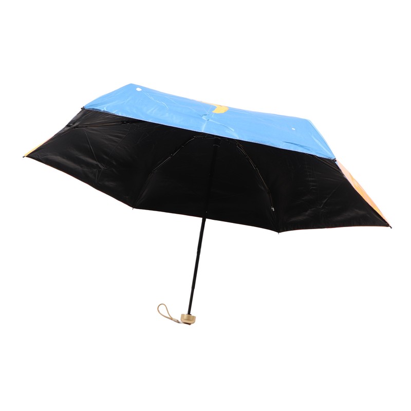 Sun Umbrella Compact Umbrella 5 Level Foldable 6 Ribs Multiuse