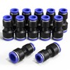 Bwintech 12 Pcs 6mm to 10mm Pneumatic Straight Reducing Push