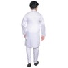 Desi Sarees Boys Plain Soft Blended Cotton White Kurta With