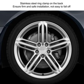 60MM Wheel Caps, Pack of 4, 2.4Inch 60MM Wheel Center Cap, Outer 60MM, Easy DIY Installation