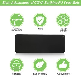 AituoWan Conductive Health Mat, Earthing Cord, Universal Grounding Mat for Personal Earthing Anywhere (26.7 x 9.8 inches)