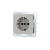 Gira 4453015 Schuko Socket, 16 A 250 V with Shutter,